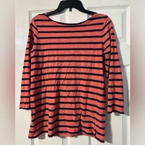 Salmon and Navy Old Navy Boating Shirt